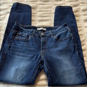 KanCan Blue Skinny Jeans with Stretch and Faded Wash size 11/29